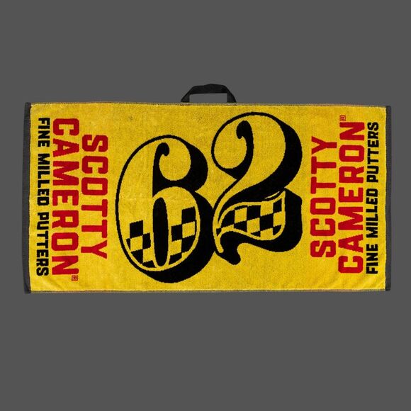 Scotty Cameron - Yellow Winning Number 62 Towel - NEW - Picture 3 of 5